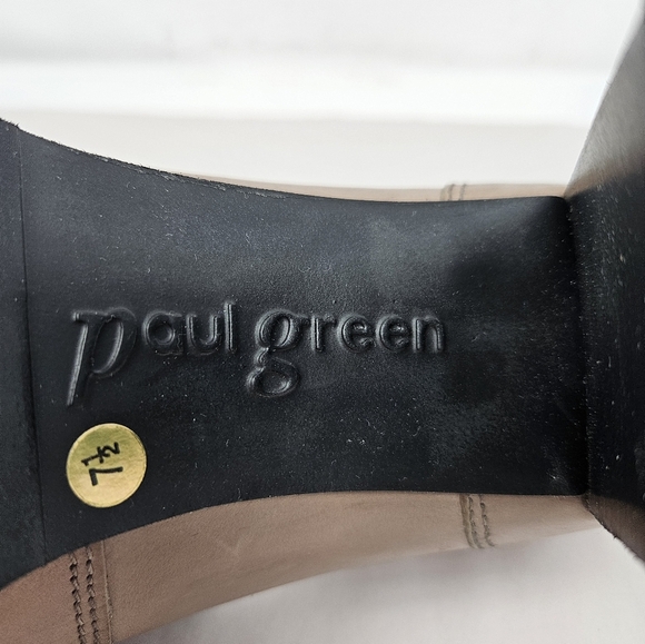 Paul Green Nina Womens Loafer Pump Size 7.5=10 Distressed Brown Leather Retro - Picture 9 of 16